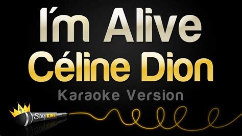 Céline Dion - I'm Alive (Karaoke Version) - YouTube