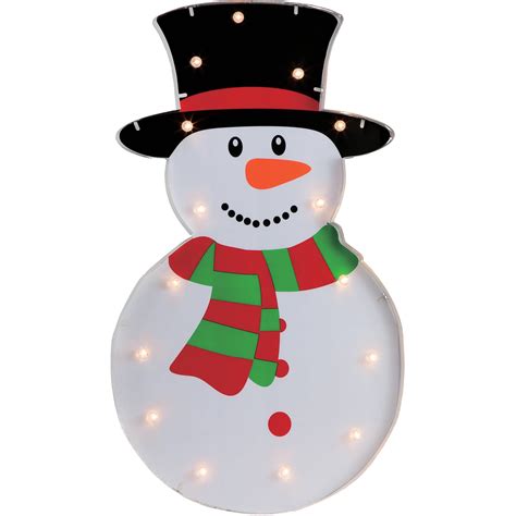 Holiday Time Christmas Decor 36" Marquee Battery Operated Snowman with ...