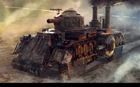 ArtStation - Steampunk tank and more!