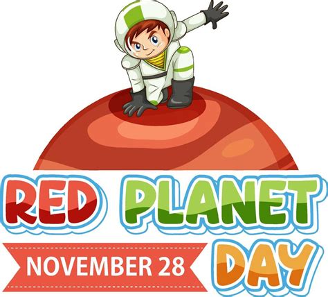 Red Planet Day Banner Design 11132627 Vector Art at Vecteezy