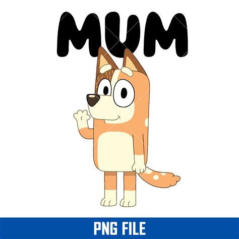 Chilli Mum Png, Bluey Chilli Dog Png, Bluey Family Png, Blue - Inspire ...