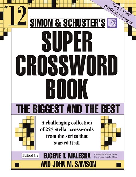 Simon & Schuster Super Crossword Puzzle Book #12 | Book by John M ...