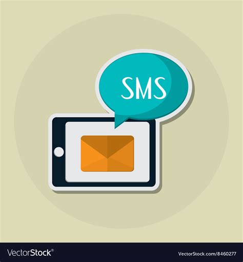 Sms graphic and smartphone design Royalty Free Vector Image