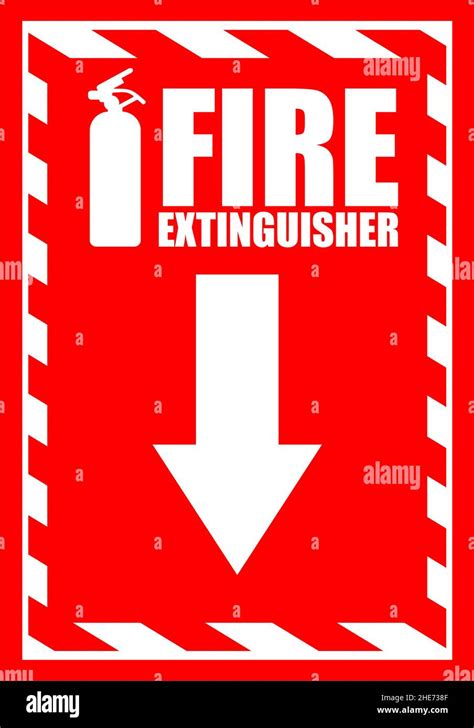 Fire extinguisher label sticker info design template Stock Vector Image ...