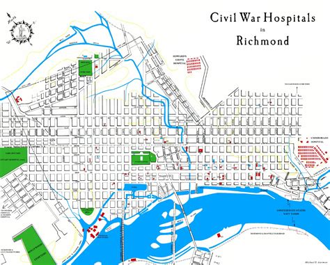 Map of Richmond Hospitals