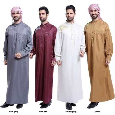 Muslim Apparel Arab Saudi Mens Clothes Islamic Robes Clothing For Islam Men Abaya Robe | Wish ...