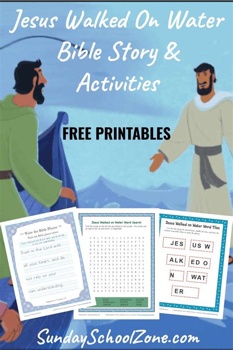 Jesus Walked on Water Archives - Children's Bible Activities | Sunday School Activities for Kids