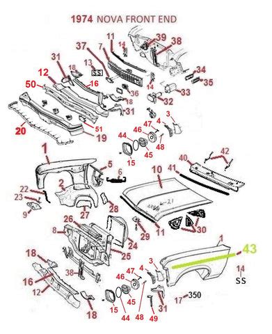 1974Nova - Click on a diagram below to view available parts. – Chicago Muscle Car Parts , Inc.