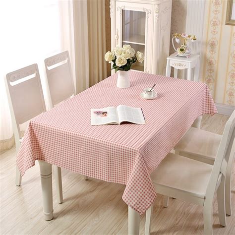 Red Geometric Striped Rectangle Table Cloth Nordic Style Waterproof Luxury Tablecloths Cotton ...