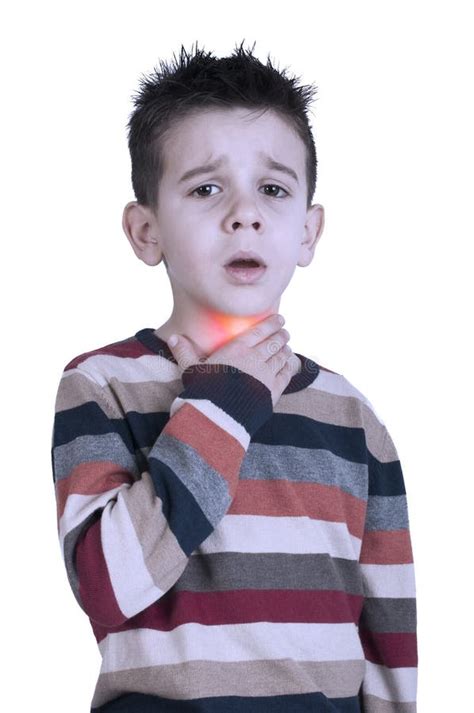 Child Have Sore Throat Sick Stock Photo - Image: 29600272