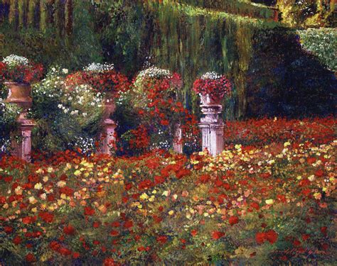 Impressions Of An English Rose Garden Painting by David Lloyd Glover - Fine Art America