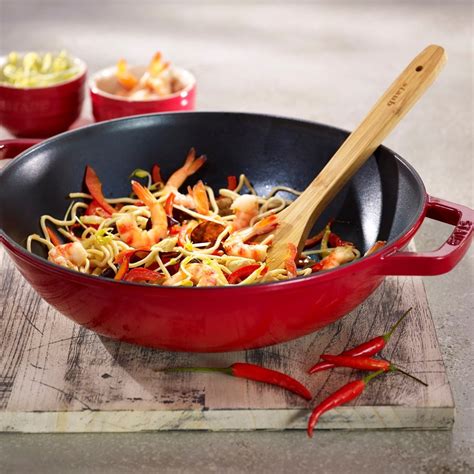 Staub Cast Iron 6-qt Matte Black Wok » Petagadget