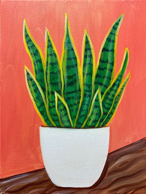 "Snake Plant" Painting Party with The Paint Sesh