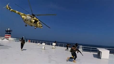 Yemen's Houthis release footage of cargo ship seizure