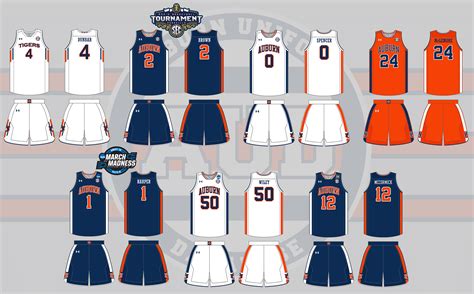 Auburn Men's Basketball Uniforms - Auburn Uniform Database