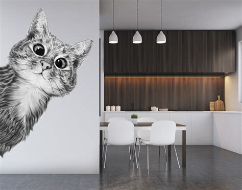 Funny cat.Adobe Photoshop.Picture for wallpaper, h300cm on Behance