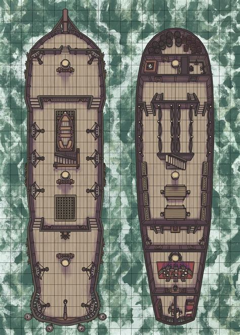 [OC][ART] My Galleon Battlemap : DnD Fantasy City Map, Fantasy World ...