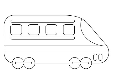 Bullet Train coloring page - ColouringPages