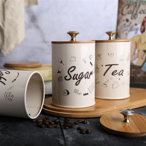 Other Garden, Patio & Pets - 3PCS Retro Tea Coffee Sugar Kitchen ...