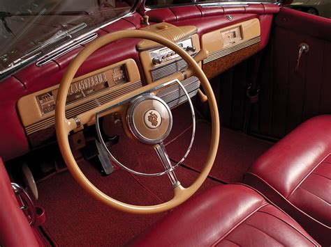 180, 1941, convertible, interior, kemewahan, packard, retro, super ...