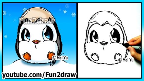 Super CUTE Baby Penguin of Madagascar - Private - How to Draw Easy Things Fun2draw Christmas ...