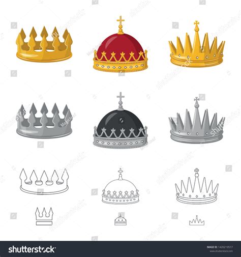 Vector Illustration Medieval Nobility Symbol Set Stock Vector (Royalty Free) 1420219517 ...