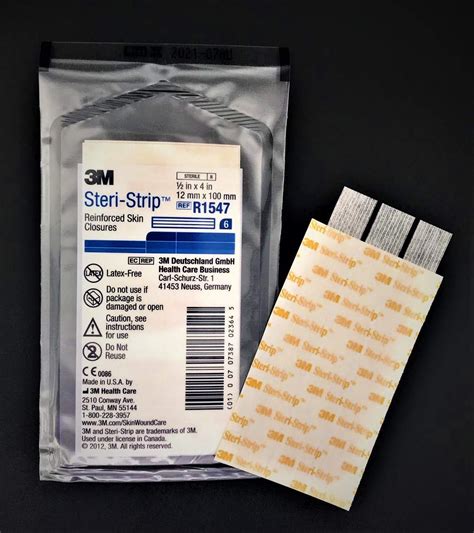 Buy Steri-Strip 1/2" Reinforced Adhesive Skin Closures – 5 Packs (30 Strips) Online at ...