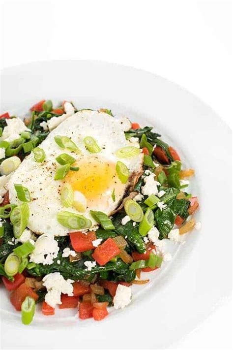 Greek Breakfast Egg Skillet with Sautéed Veggies and Feta - The Lemon Bowl®