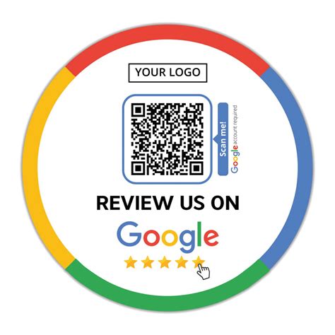 Google Review NFC Sticker "Square" with Google Review QR Code | truzzer