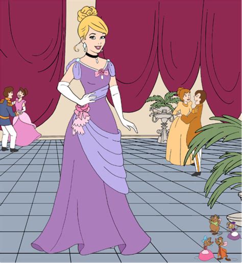 Cinderella in her beautiful dress in the royal ball | Disney dress up ...