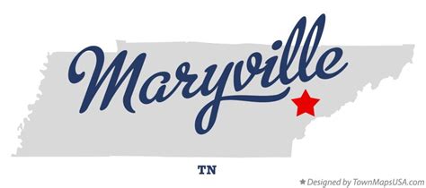 Map of Maryville, TN, Tennessee