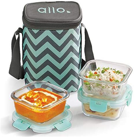 Allo Glass Lunch Box with Break Free Detachable Lock – Find Cool Things ...