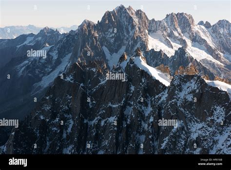 Jagged mountain peaks Stock Photo - Alamy