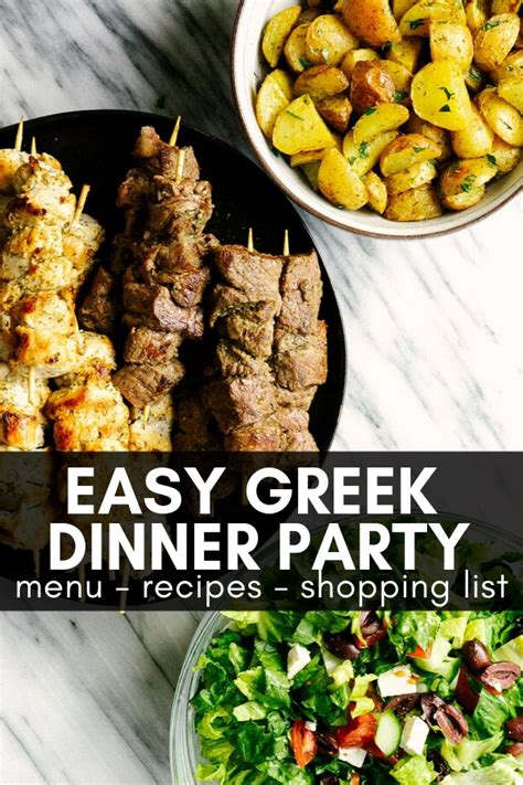 Easy Greek Dinner Party Menu - Mad About Food