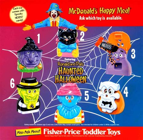 McDonald’s Halloween Happy Meal: 1998 Haunted Halloween | Happy meal toys, Happy meal, Halloween ...