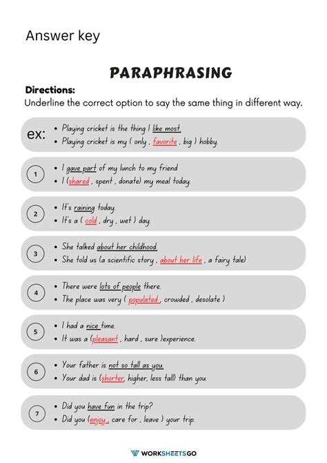 Why Is Paraphrasing An Important Skill - Printable Templates Free