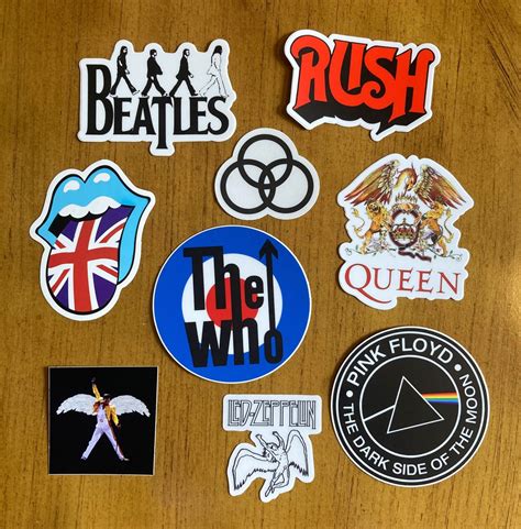 Classic Rock Band Stickers - Etsy Australia