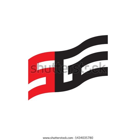 Flag Letter Sge Logo Design Vector Stock Vector (Royalty Free) 1434035780 | Shutterstock