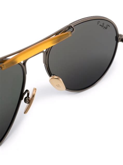 Ray Ban Aviator-frame Sunglasses In Gold | ModeSens