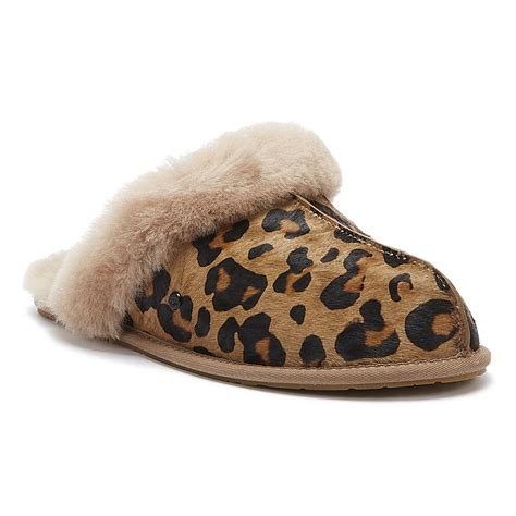 UGG Wool UGG Scuffette Ii Womens Leopard Slippers in Brown - Lyst