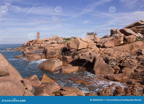 The Pink Granite Coast stock photo. Image of town, granite - 96054034