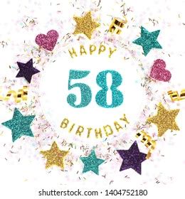 1,630 Happy 58th Birthday Images, Stock Photos & Vectors | Shutterstock