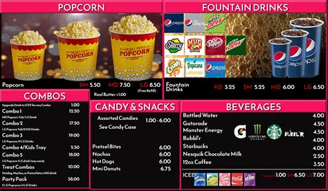 Quarry Cinema - Concessions