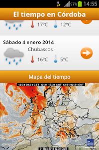 El tiempo en Córdoba – With this application you can see the weather ...