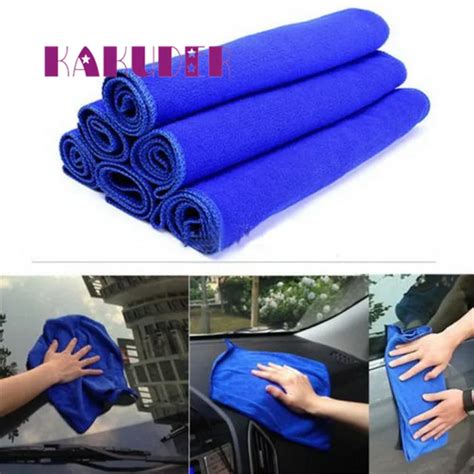 Car Cleaning Cloth 30*30cm Soft Microfiber Cleaning Towel Car Auto Wash Dry Clean Polish Cloth ...