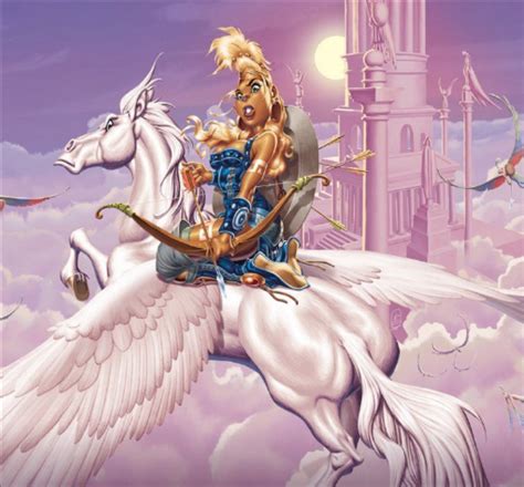 Atalante riding on an Pegasus - Greek Mythology Comics foto (43460652 ...