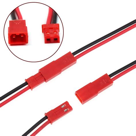 10/2pairs 100/150mm Male&Female Connector JST Plug Cable For RC BEC Battery Helicopter DIY FPV ...