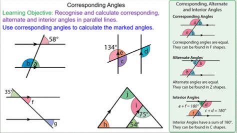 Corresponding Angles in Parallel Lines - Mr-Mathematics.com