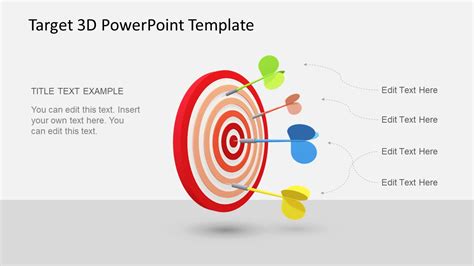 Animated 3D Target PowerPoint Template - SlideModel