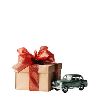 Christmas Decoration With Wooden Car, Gifts With Copy Space, Season Greeting Card, Christmas ...